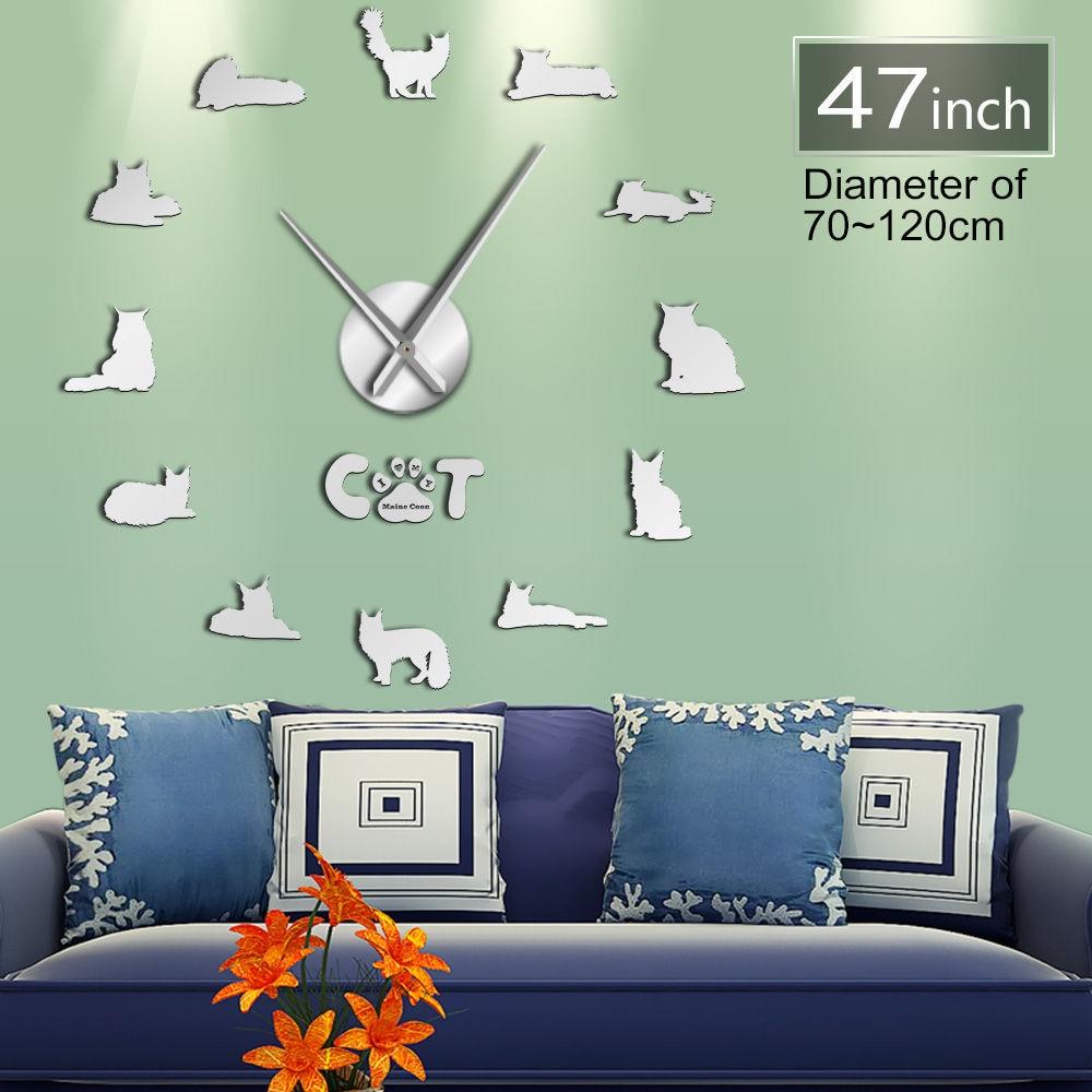 Maine Coon Cat Wall Clock Maine Coon Cat Wall Clock Furvenzy