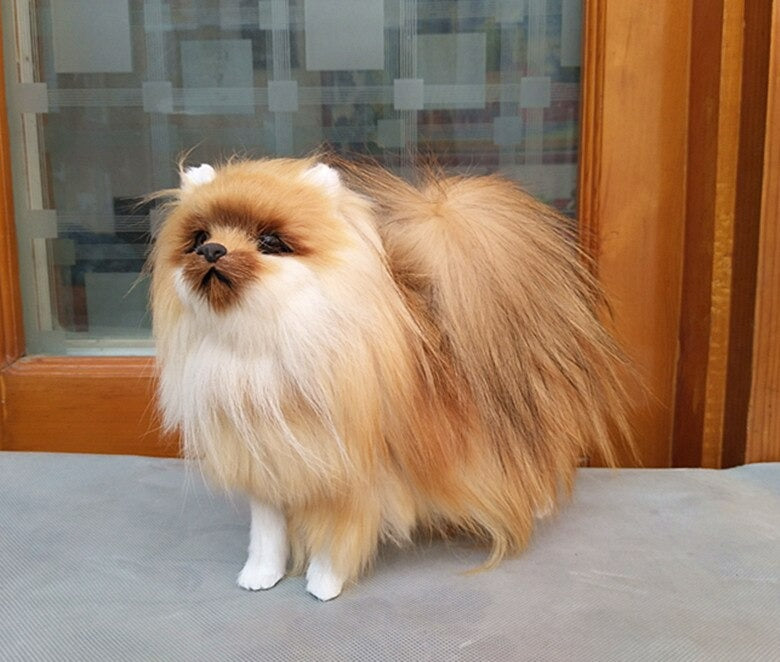 Realistic Pomeranian Dog Plush Stuffed Toy Realistic Pomeranian Dog Plush Stuffed Toy Furvenzy