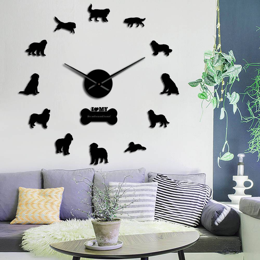 Newfoundland Dog Wall Clock Newfoundland Dog Wall Clock Furvenzy