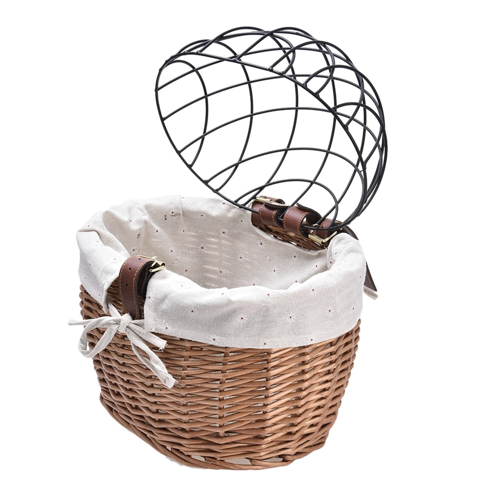 Pet Bike Front Basket Carrier Handwoven Pet Bike Front Basket Carrier Handwoven Furvenzy