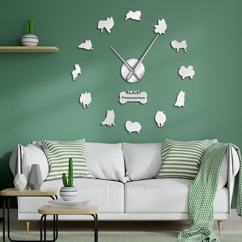 Pomeranian Spitz Wall Clock Pomeranian Spitz Wall Clock Furvenzy