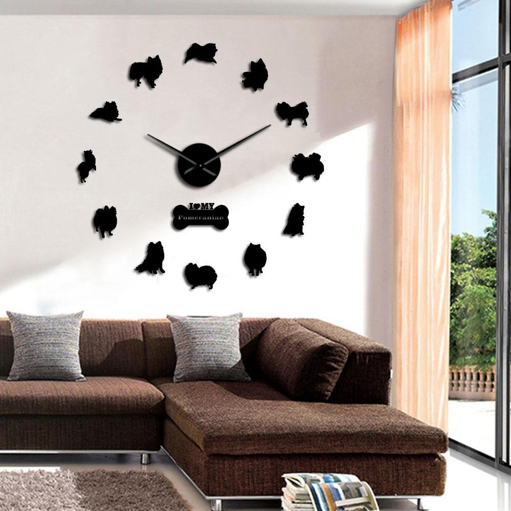 Pomeranian Spitz Wall Clock Pomeranian Spitz Wall Clock Furvenzy