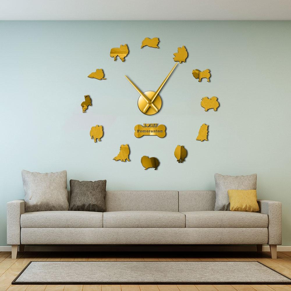 Pomeranian Spitz Wall Clock Pomeranian Spitz Wall Clock Furvenzy