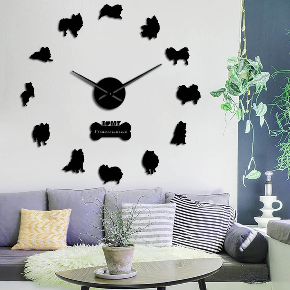 Pomeranian Spitz Wall Clock Pomeranian Spitz Wall Clock Furvenzy