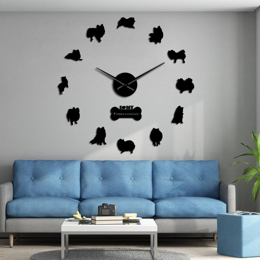 Pomeranian Spitz Wall Clock Pomeranian Spitz Wall Clock Furvenzy