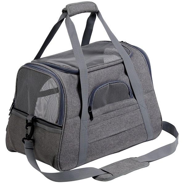 Portable Dog Carrier Bags Airline Approved Portable Dog Carrier Bags Airline Approved Furvenzy Light Grey M(44.5x25x28cm)