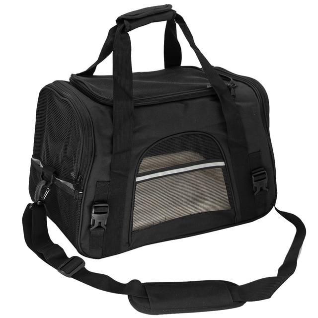 Portable Dog Carrier Bags Airline Approved Portable Dog Carrier Bags Airline Approved Furvenzy Black M(44.5x25x28cm)
