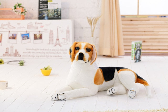 Realistic Beagle Dog Plush Stuffed Toy Realistic Beagle Dog Plush Stuffed Toy Furvenzy 30cm Sitting