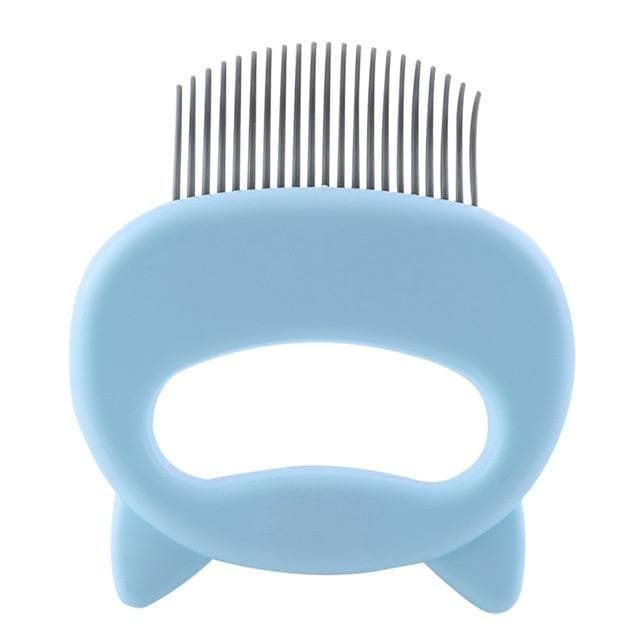 Cat Hair Removal Massaging Shell Comb Cat Hair Removal Massaging Shell Comb Furvenzy Blue