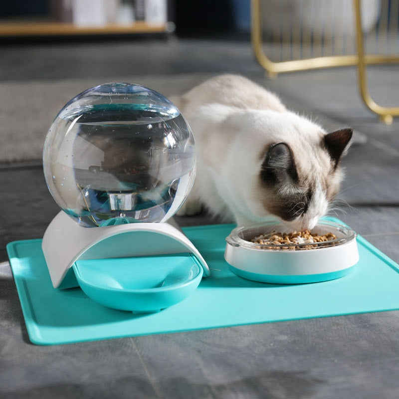 Cat Gravity Waterer Bowl Dispenser Cat Gravity Waterer Bowl Dispenser Furvenzy