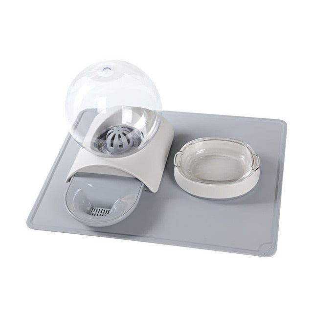 Cat Gravity Waterer Bowl Dispenser Cat Gravity Waterer Bowl Dispenser Furvenzy Gray Upgraded