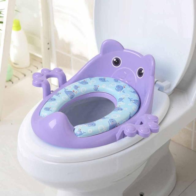 Super Potty Trainer - Folding Toilet Training Seat & Commode Cover Super Potty Trainer - Folding Toilet Training Seat & Commode Cover Furvenzy Purple