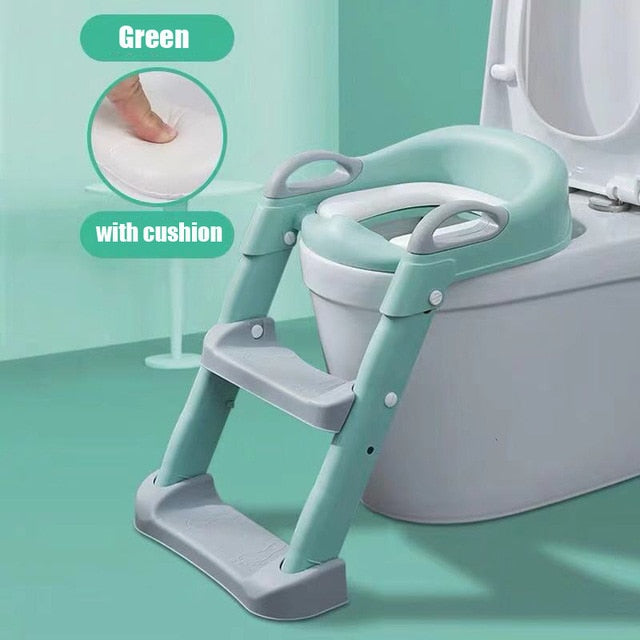 Super Potty Trainer - Urinal Backrest Super Potty Trainer - Urinal Backrest Furvenzy Green With Cushion