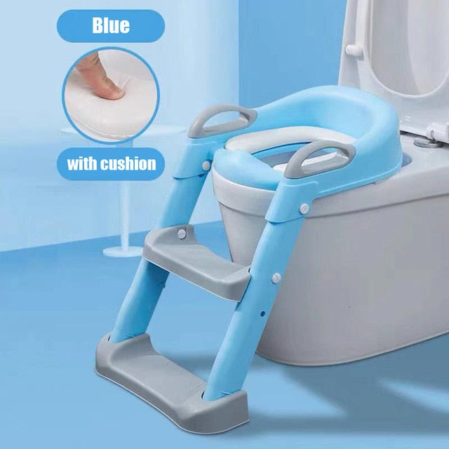Super Potty Trainer - Urinal Backrest Super Potty Trainer - Urinal Backrest Furvenzy Blue With Cushion