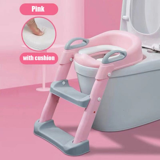 Super Potty Trainer - Urinal Backrest Super Potty Trainer - Urinal Backrest Furvenzy Pink With Cushion