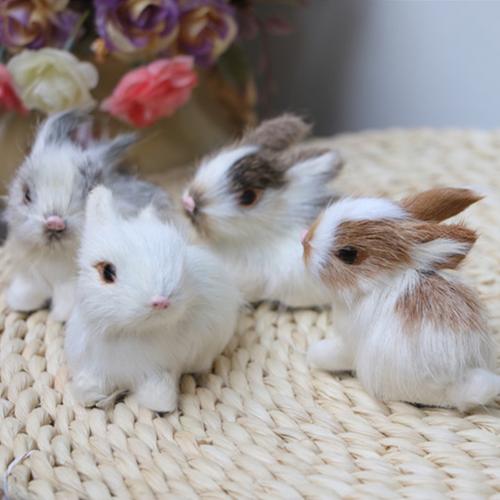 Realistic White Rabbit Plushtoy Realistic White Rabbit Plushtoy Furvenzy Rabbit