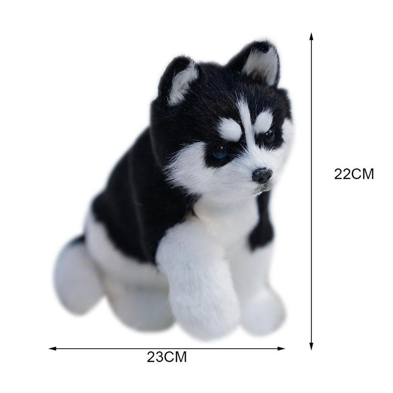 Realistic White Siberian Husky Dog Plush Stuffed Toy Realistic White Siberian Husky Dog Plush Stuffed Toy Furvenzy