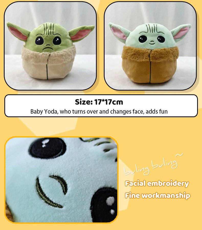 Plush Baby Yoda Toy Double-Sided 7 Plush Baby Yoda Toy Double-Sided 7