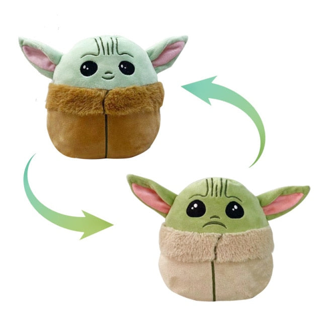 Plush Baby Yoda Toy Double-Sided 7
