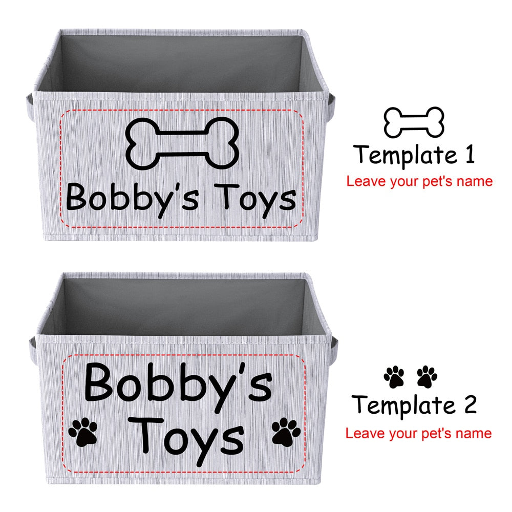 Personalized Dog Toy Basket Personalized Dog Toy Basket Furvenzy