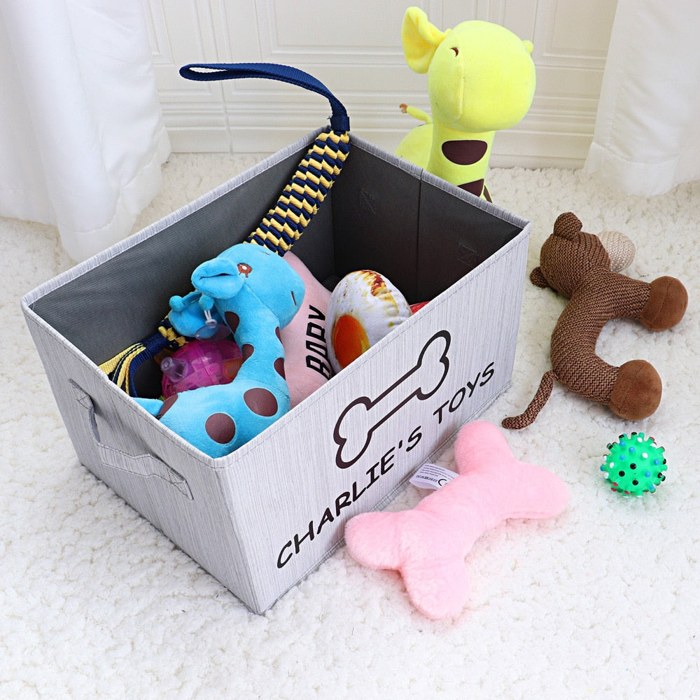personalized dog toy box Personalized Dog Toy Basket – Furvenzy