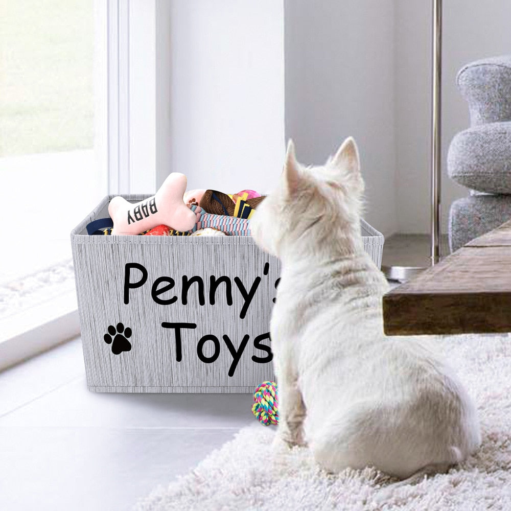 Personalized Dog Toy Basket Personalized Dog Toy Basket Furvenzy