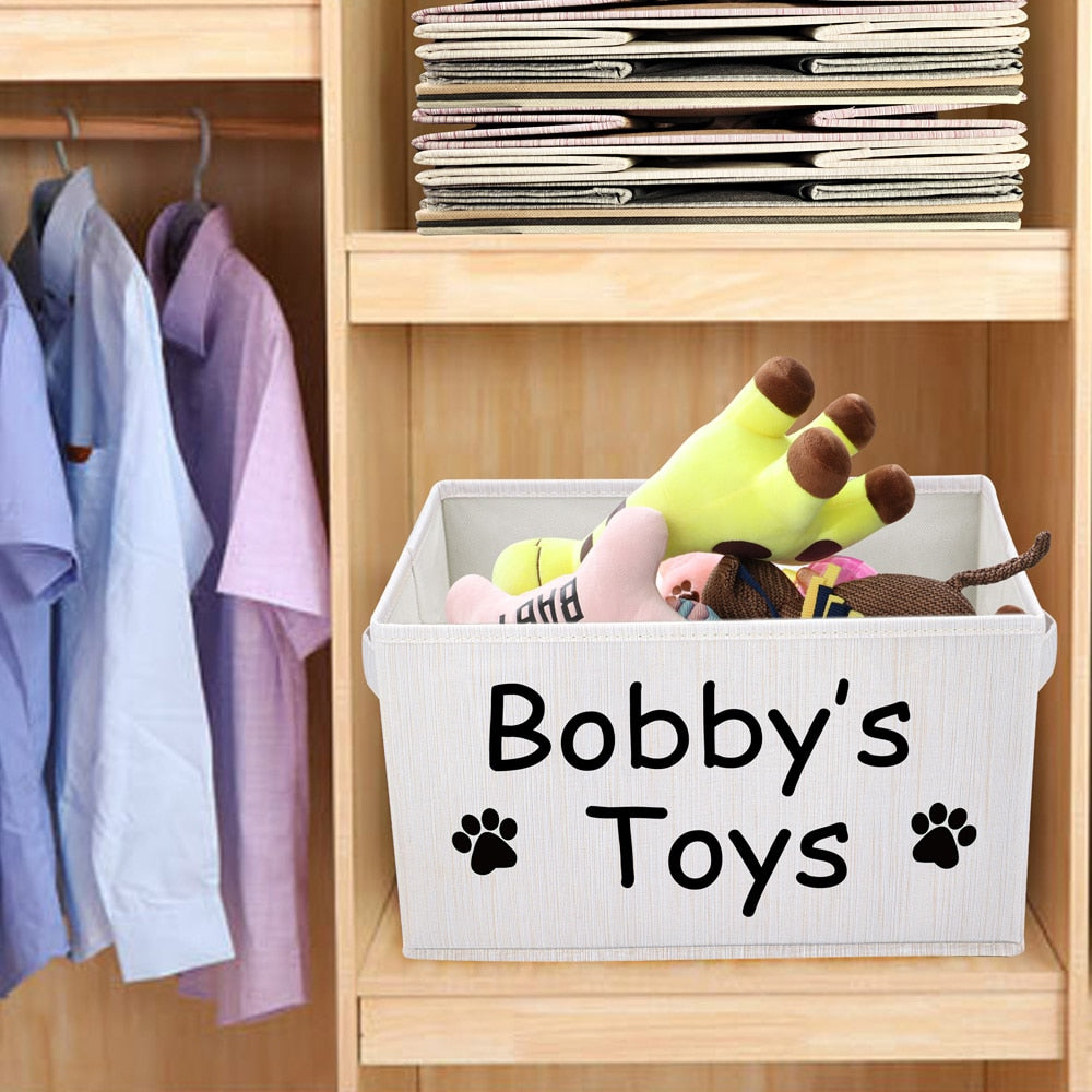 Personalized Dog Toy Basket Personalized Dog Toy Basket Furvenzy