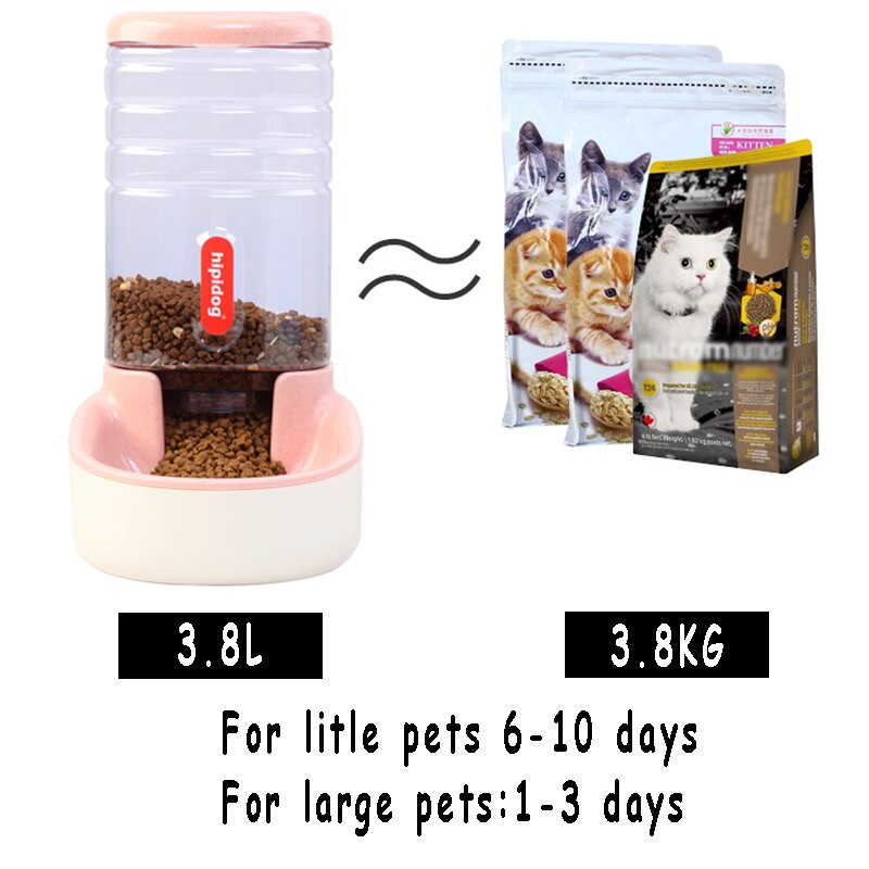 Dog Bowl Food Container Automatic Feeder & Water Dispenser Dog Bowl Food Container Automatic Feeder & Water Dispenser Furvenzy