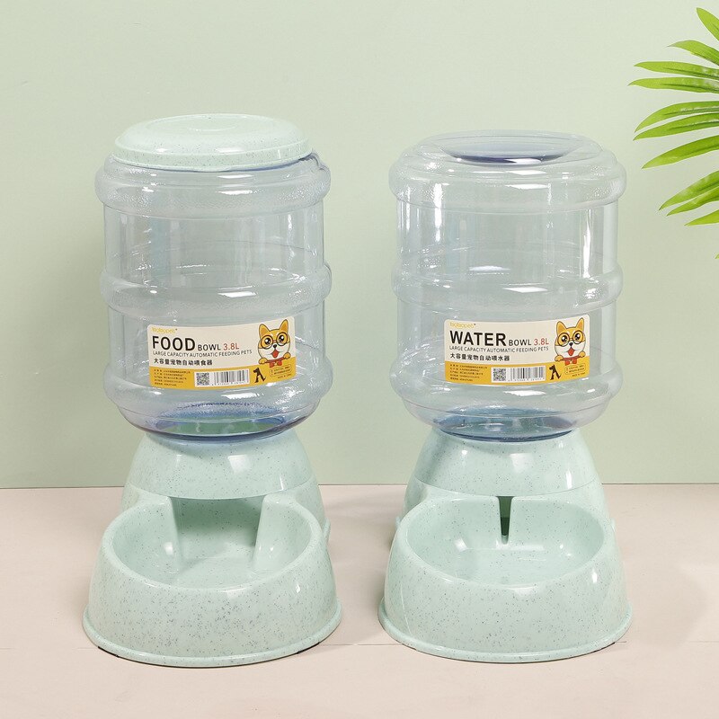 Dog Bowl Food Container Automatic Feeder & Water Dispenser Dog Bowl Food Container Automatic Feeder & Water Dispenser Furvenzy