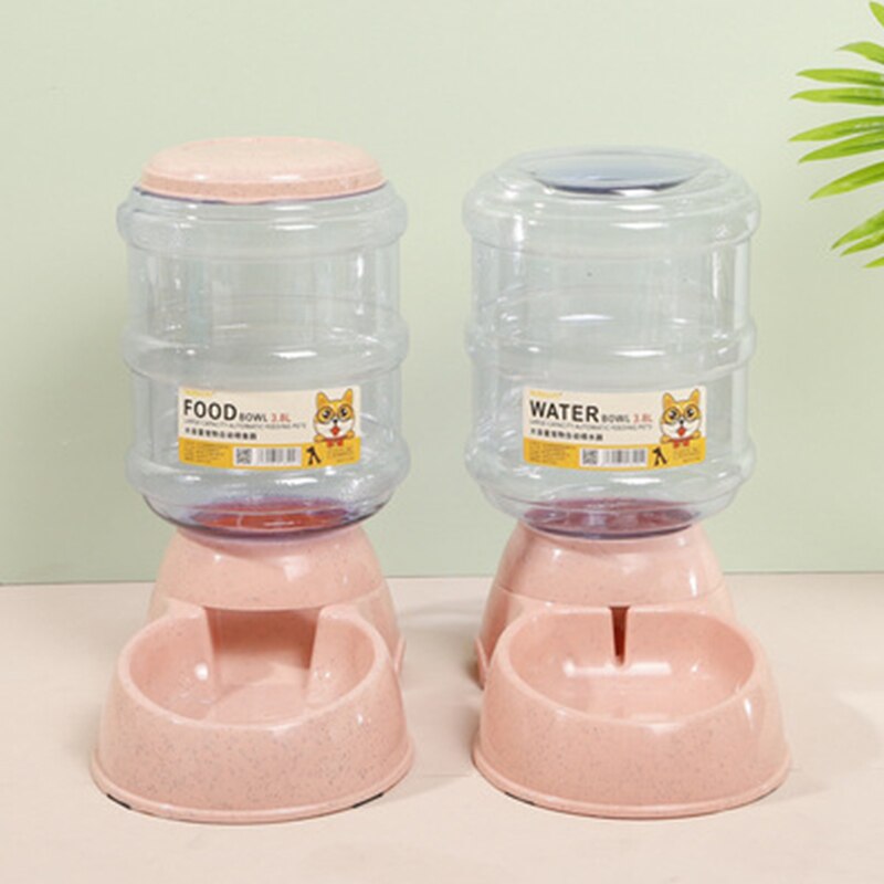 Dog Bowl Food Container Automatic Feeder & Water Dispenser Dog Bowl Food Container Automatic Feeder & Water Dispenser Furvenzy