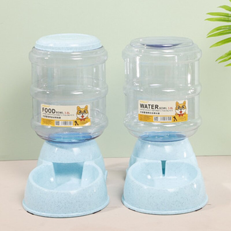 Dog Bowl Food Container Automatic Feeder & Water Dispenser Dog Bowl Food Container Automatic Feeder & Water Dispenser Furvenzy