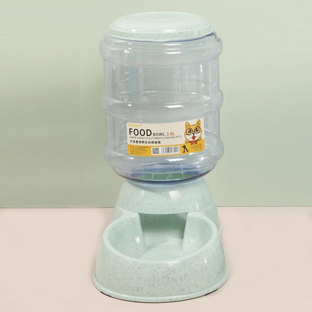 Dog Bowl Food Container Automatic Feeder & Water Dispenser Dog Bowl Food Container Automatic Feeder & Water Dispenser Furvenzy Green Feeder 2