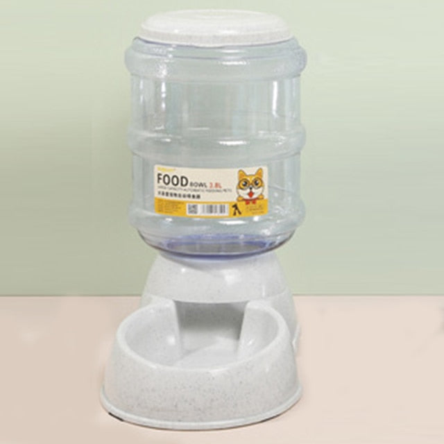 Dog Bowl Food Container Automatic Feeder & Water Dispenser Dog Bowl Food Container Automatic Feeder & Water Dispenser Furvenzy Grey Feeder 2