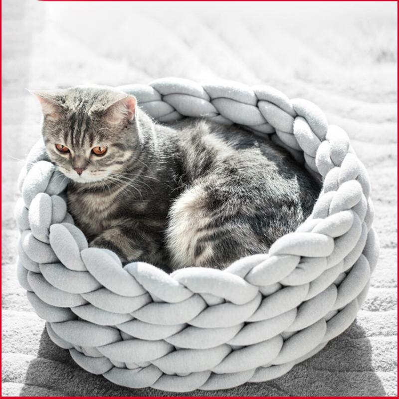 Warm Pet Cat Woven DIY Nest Warm Pet Cat Woven DIY Nest Furvenzy