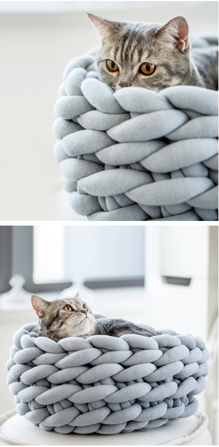 Warm Pet Cat Woven DIY Nest Warm Pet Cat Woven DIY Nest Furvenzy