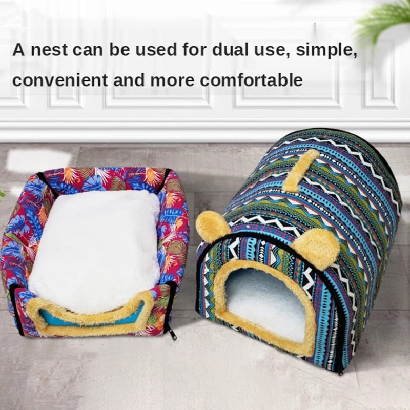 Foldable Dog Bed Pet House Sofa Nest Foldable Dog Bed Pet House Sofa Nest Furvenzy