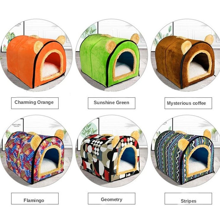 Foldable Dog Bed Pet House Sofa Nest Foldable Dog Bed Pet House Sofa Nest - Furvenzy