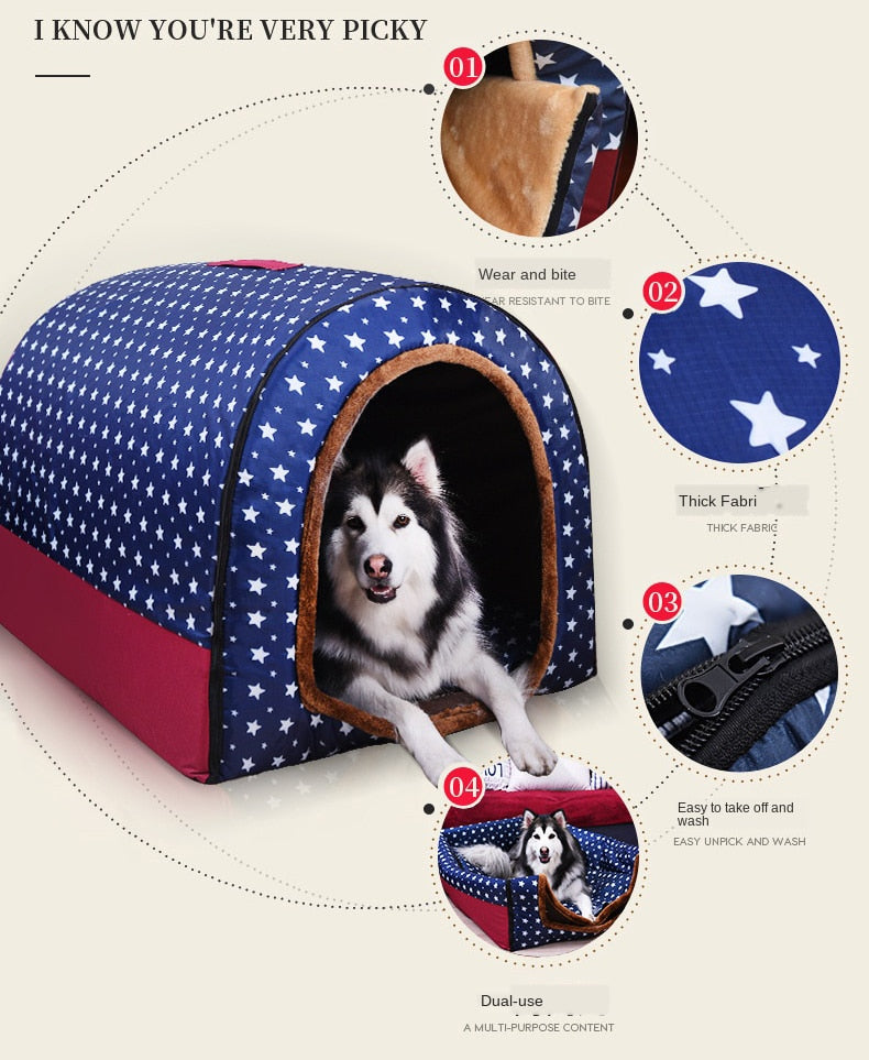 Large Pet Bed Dog House Large Pet Bed Dog House Furvenzy