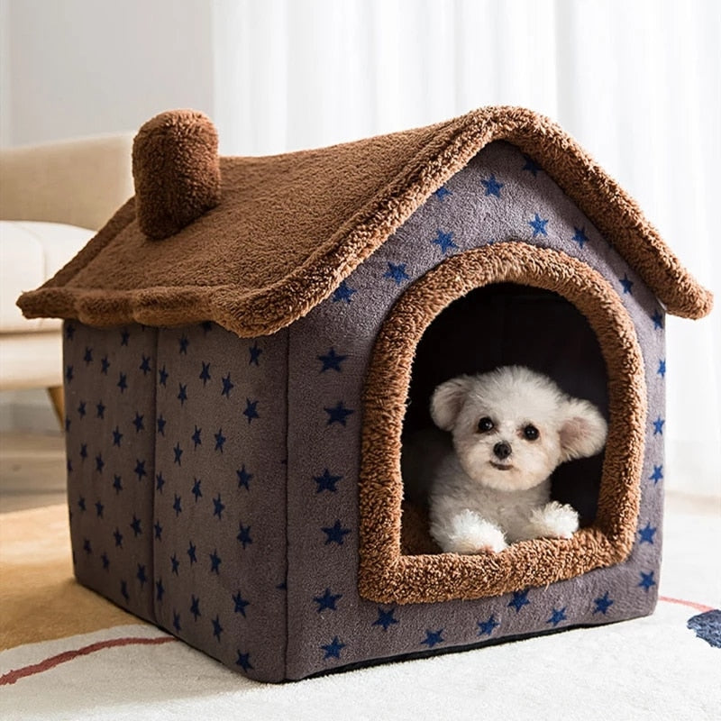 Foldable Indoor Pet House Cave for Dogs & Cats Foldable Indoor Pet House Cave for Dogs & Cats Furvenzy