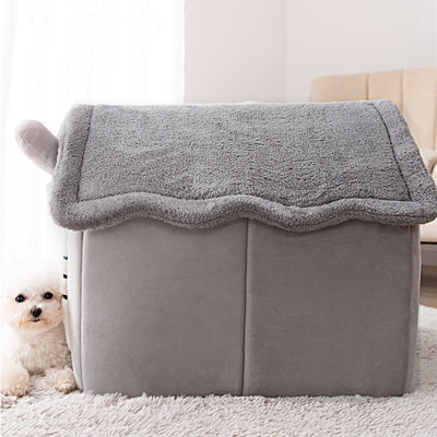 Foldable Indoor Pet House Cave for Dogs & Cats