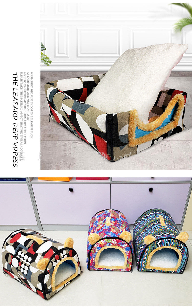 Foldable Dog Bed Pet House Sofa Nest Foldable Dog Bed Pet House Sofa Nest Furvenzy