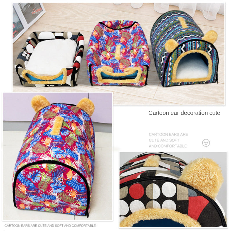 Foldable Dog Bed Pet House Sofa Nest Foldable Dog Bed Pet House Sofa Nest Furvenzy