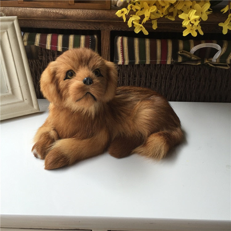 Realistic Golden Retriever Dog Plush Stuffed Toy Realistic Golden Retriever Dog Plush Stuffed Toy Furvenzy Deep color