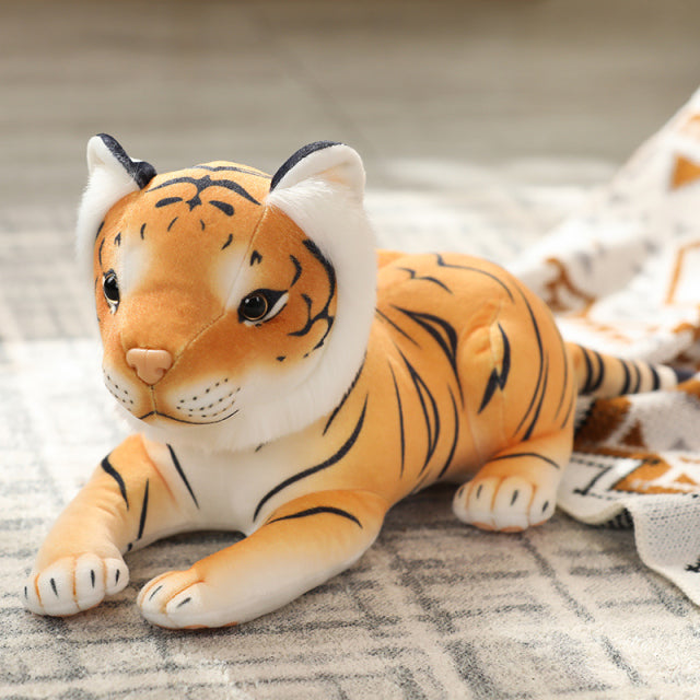 Realistic Baby Tiger Plush Toy Realistic Baby Tiger Plush Toy Furvenzy 23cm Papa Orange