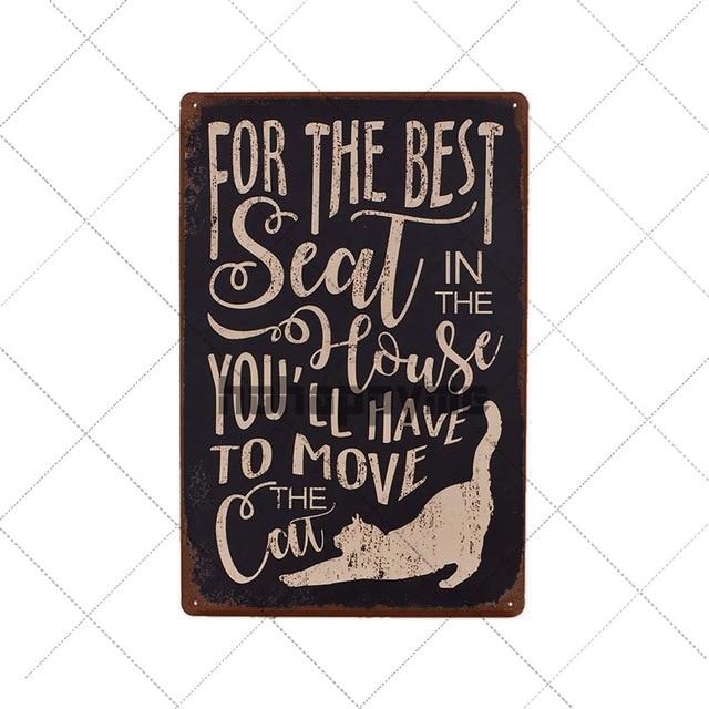 Retro Cats Wall Art Plaque Retro Cats Wall Art Plaque Furvenzy For the Best Seat in the House