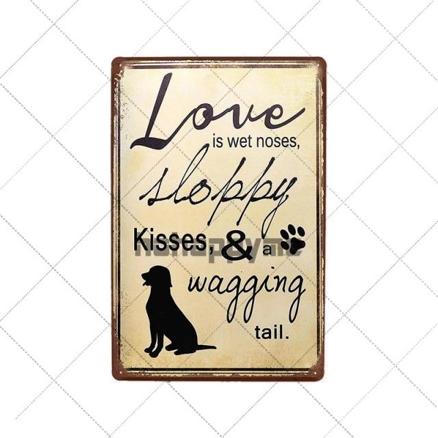 Retro Cats Wall Art Plaque Retro Cats Wall Art Plaque Furvenzy Love is Wet Noses