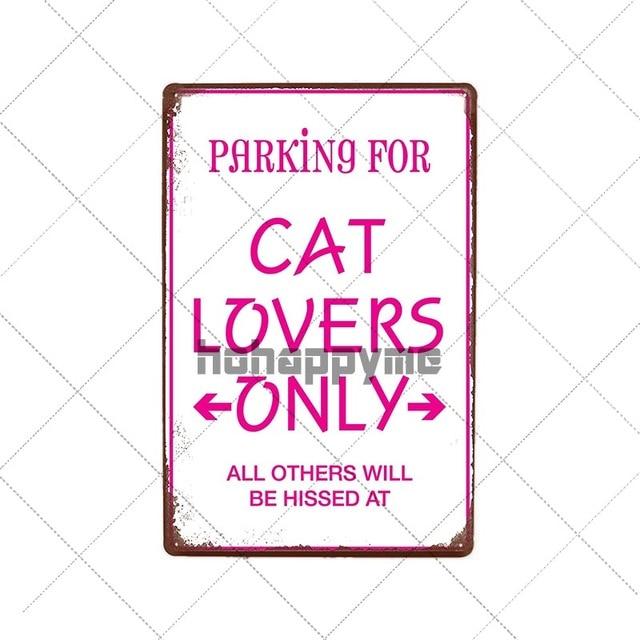 Retro Cats Wall Art Plaque Retro Cats Wall Art Plaque Furvenzy Parking for Cat Lovers 2