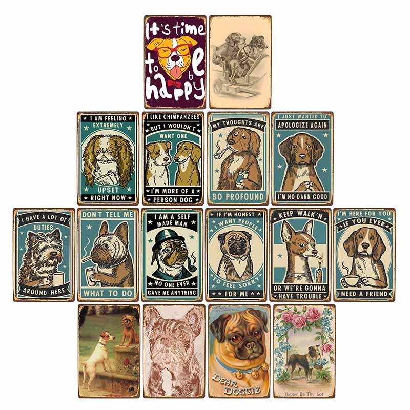 Retro Dog Wall Plaque Retro Dog Wall Plaque Furvenzy