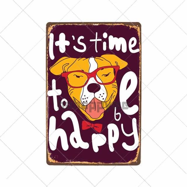 Retro Dog Wall Plaque Retro Dog Wall Plaque Furvenzy Its time to be Happy