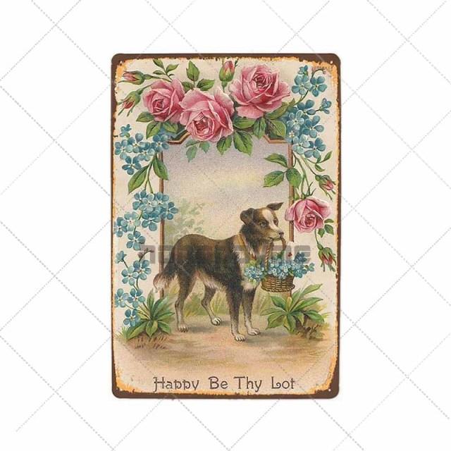 Retro Dog Wall Plaque Retro Dog Wall Plaque Furvenzy Happy Be Thy Lot